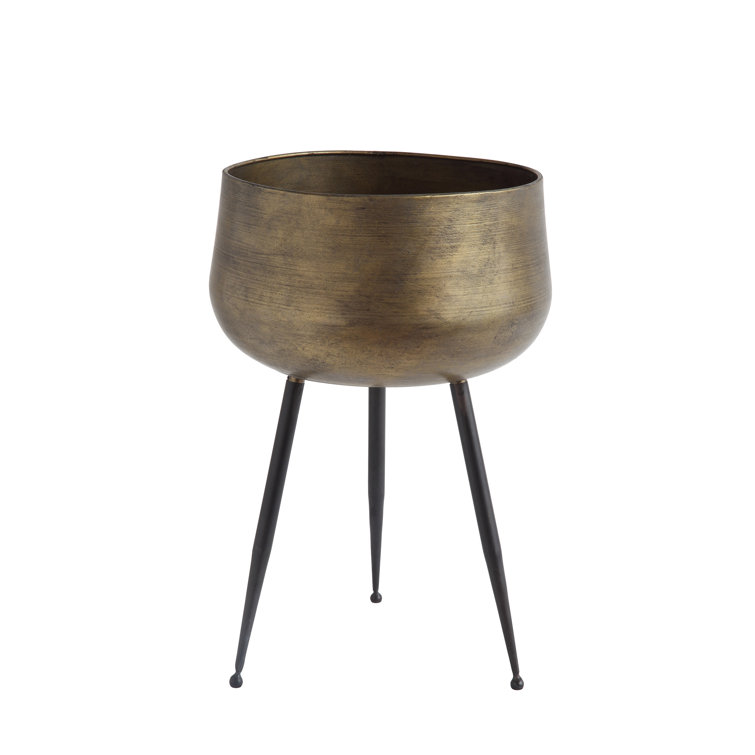 Dakota Fields Iron Pot Planter with Legs & Reviews Wayfair